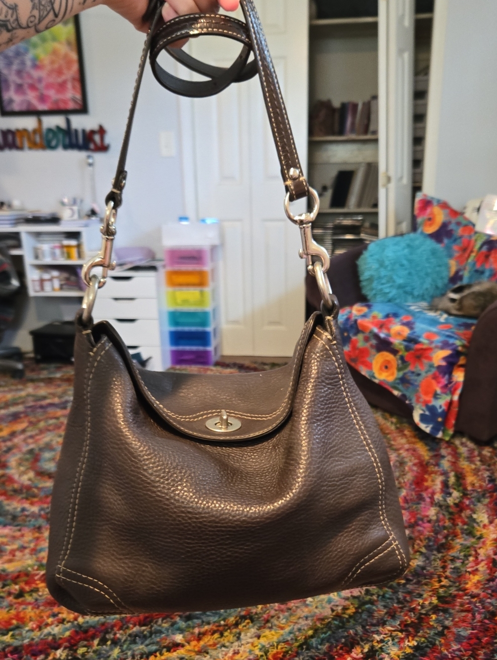 Vintage Coach Chelsea Sonoma Pebble Leather Hobo